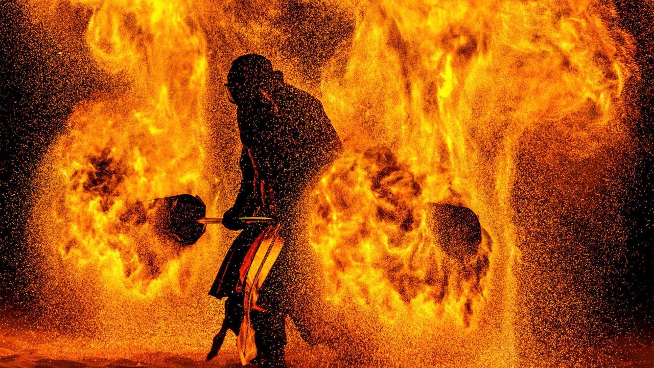 Big fire dance