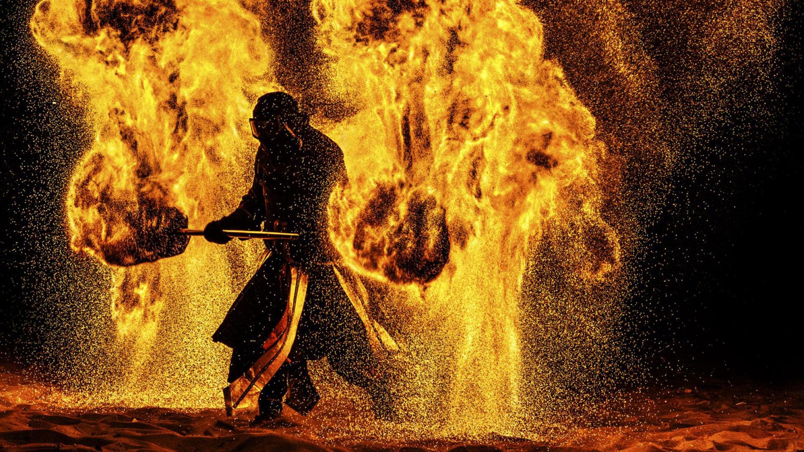 Big fire dance
