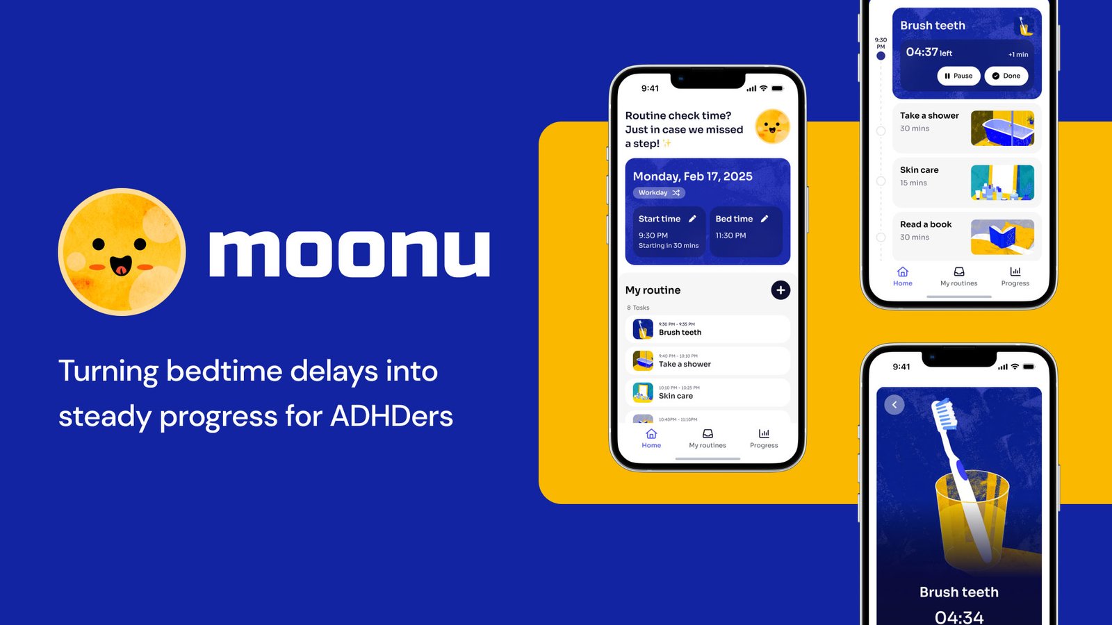 Moonu - Turning bedtime delays into steady progress for ADHD | NY Product Design Awards