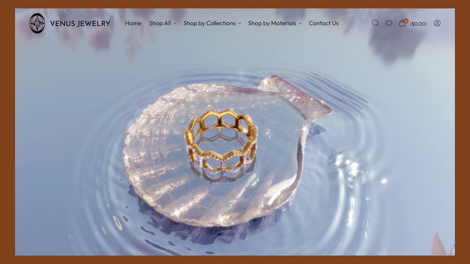 Venus Jewelry E-commerce Website Design | Danting Li